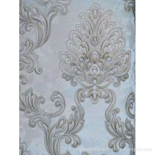 Ce Approved Home Decorative 350g 106cm PVC Wallpaper
